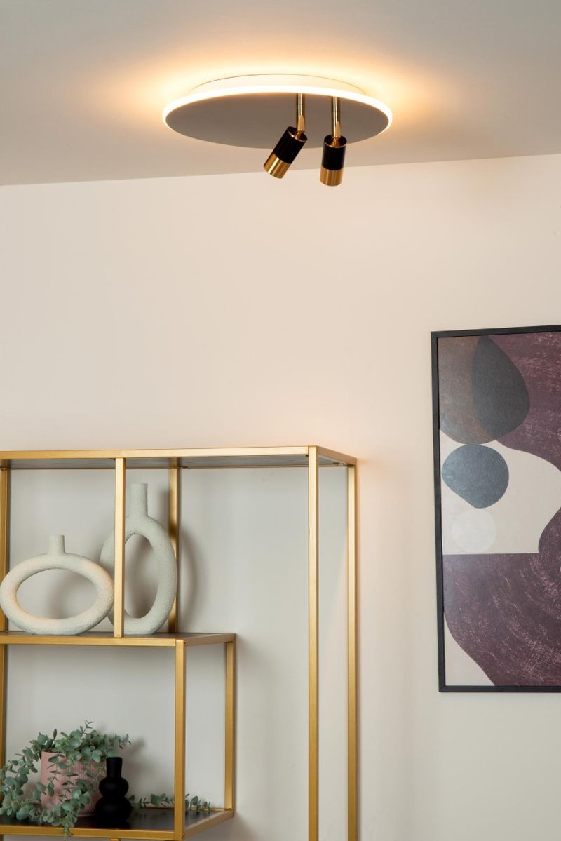 Lucide JUBEL - Zapustené stropné svietidlo - Ø 40 cm - LED Rozm. - 2700K - Gun Metal